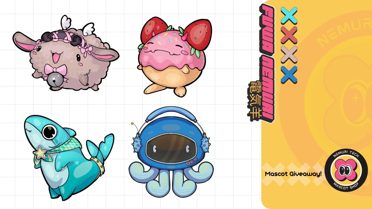 fuwa_nemuri's tweet photo. 🐏⚡ MASCOT GIVEAWAY! ⚡🐏

I'm giving away ONE custom mascot design drawn by me! I got all fired up after offkai! BAA BAA! 💛

To enter:
⚡ Like
⚡ Follow
⚡ RT
Ends August 1st!
Please note: The characters shown in the image belong to their respective owners and are not adoptable. They're simply examples of previous mascot commissions so you can see my style!
One winner will be chosen... unless this giveaway absolutely explodes. 👀💛
