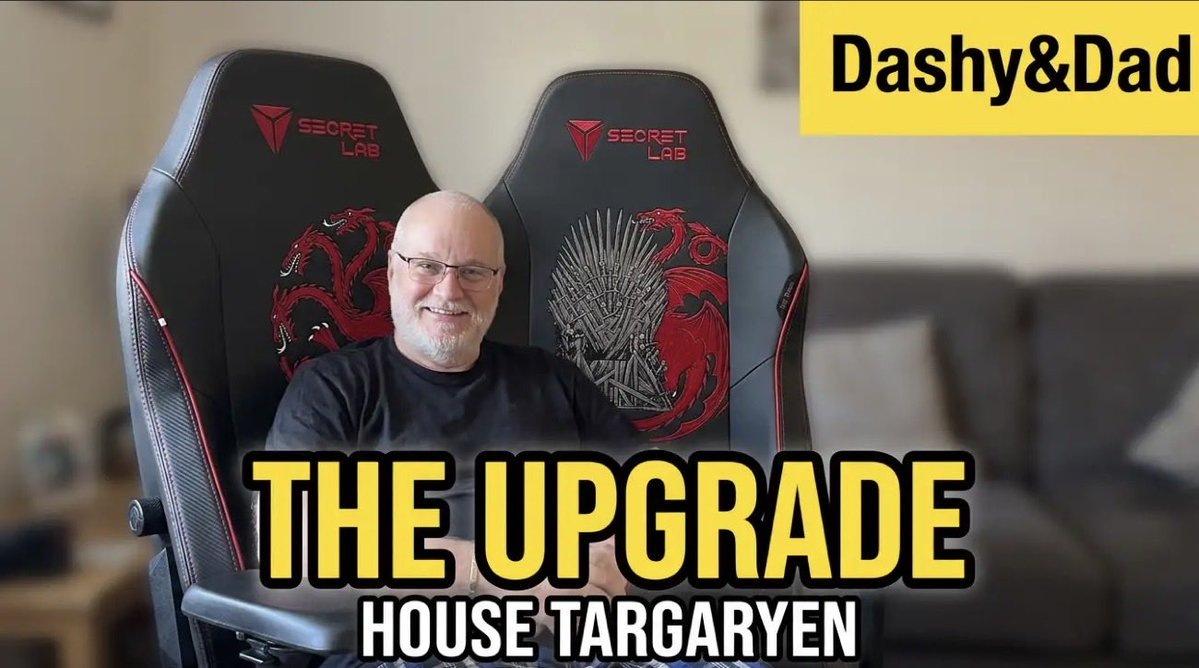 dashydolphin123's tweet photo. Dad’s new Throne 💜🐉💜
#secretlab #newchair #dragon https://t.co/cUaucoCyfz