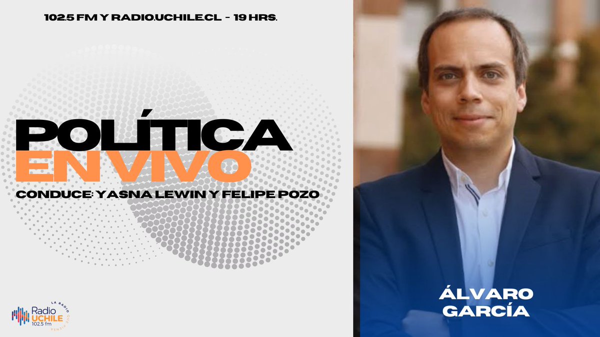 uchileradio's tweet photo. En #PolíticaEnVivo: @yasnalewin y Felipe Pozo comentan el debate político sobre la idea de privatizar Codelco con el economista, decano de la Facultad de Ciencias Económicas y Empresariales en @uandes, Álvaro García (@afgarciam).

📻102.5 FM
💻https://t.co/QaM6fOtXF7
📡https://t.co/1ZLEmOIPD2