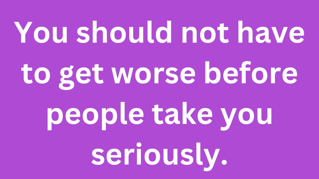 CreakyJoints's tweet photo. Support shouldn't begin at a crisis.

Everyone deserves to be believed, respected, and have access to timely care, accommodations, and accessibility—before reaching their breaking point.

💜 #DisabilityPrideMonth #ChronicIllness #PatientVoice #Accessibility https://t.co/wHbybjrRQk
