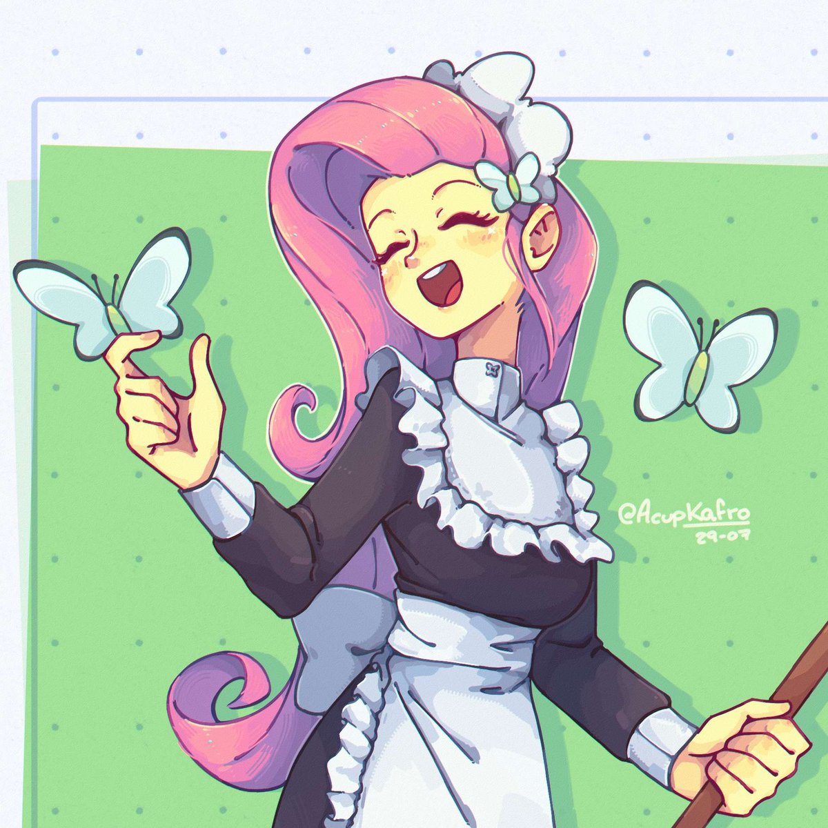 acupkafro's tweet photo. 🦋 Flutter-maid #mlp https://t.co/7eFq5Wcv6k