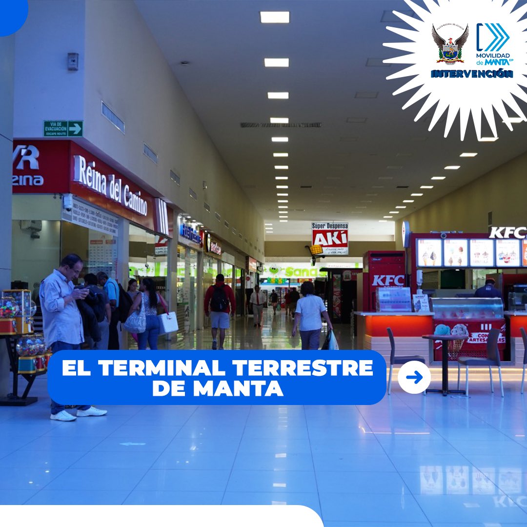 TerminaldeManta's tweet photo. 🚍 ¡El Terminal Terrestre de Manta te espera! ✨

Viaja con la tranquilidad de contar con un espacio moderno, seguro y cómodo para ti y tu familia.

Disfruta de instalaciones amplias, locales comerciales, patio de comidas y seguridad para brindarte una mejor experiencia en cada viaje.

📍 El Terminal Terrestre de Manta es el punto de partida para conectar con distintos destinos, ofreciendo comodidad y atención de calidad a todos los usuarios.

¡Te esperamos para que tu viaje comience de la mejor manera! 💙

#TerminalTerrestreDeManta #viaje