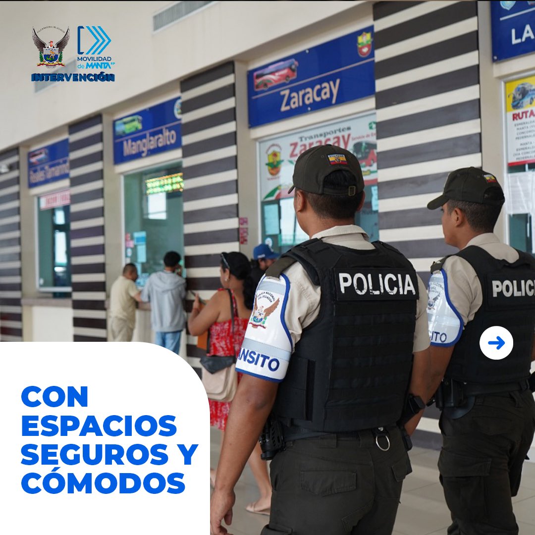 TerminaldeManta's tweet photo. 🚍 ¡El Terminal Terrestre de Manta te espera! ✨

Viaja con la tranquilidad de contar con un espacio moderno, seguro y cómodo para ti y tu familia.

Disfruta de instalaciones amplias, locales comerciales, patio de comidas y seguridad para brindarte una mejor experiencia en cada viaje.

📍 El Terminal Terrestre de Manta es el punto de partida para conectar con distintos destinos, ofreciendo comodidad y atención de calidad a todos los usuarios.

¡Te esperamos para que tu viaje comience de la mejor manera! 💙

#TerminalTerrestreDeManta #viaje
