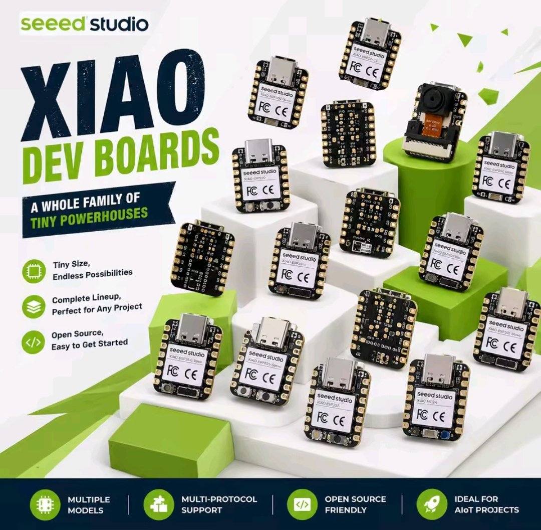 ebokify's tweet photo. @seeedstudio XIAO ESP32 C6 C3 S3 C5 Development Board Arduino nRF52840 Sense Plus RP2350 SAMD21 MG24 XIAO RP2040 Dev Board MCU

🏪 Get Now: 
https://t.co/0qhzQPddsE

#SeeedStudio 🌱 | #XIAOESP32 🚀 | #DevelopmentBoard 💻 | #Microcontroller ⚙️ | #Arduino 🤖 https://t.co/8r9rJfSKRt