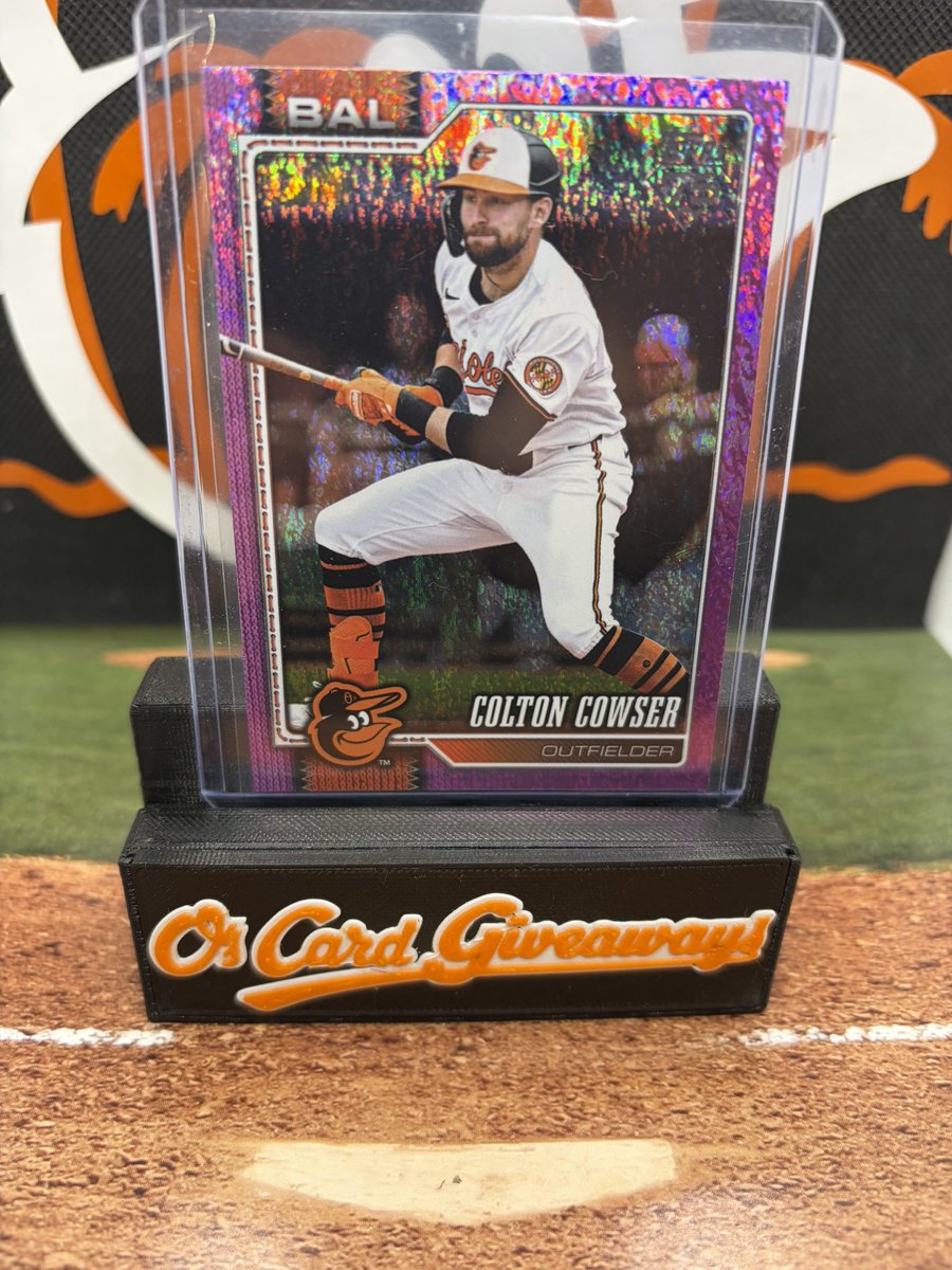 OsCardGiveAways's tweet photo. Orioles WIN?!?!?! Like and retweet! I’ll select one lucky follower that does to receive this Colton Cowser card tomorrow around noon. #Birdland https://t.co/K82WF7BFxs