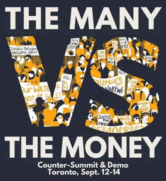 CanadiansOrg's tweet photo. Convened by the the Council of Canadians, 8th Fire Rising and World BEYOND War, the “Many vs. the Money” counter-summit at OCAD University will feature journalist/author @NaomiAKlein, U.S. academic and socialist @KeeangaYamahtta, and many more

Learn more: https://t.co/RPnd8aMCeM https://t.co/80RhcjQ2bD
