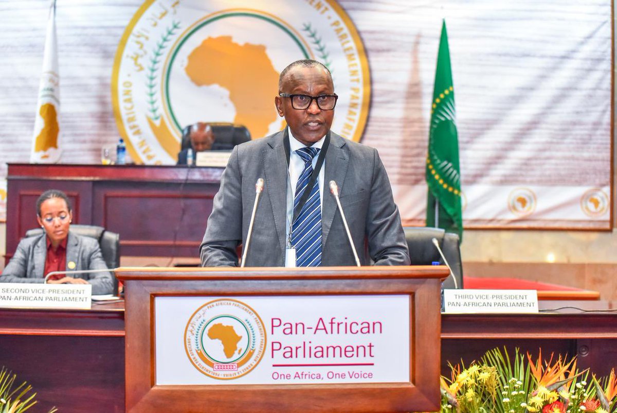 AfrikParliament's tweet photo. AfCFTA is moving from ambition to implementation

The Pan-African Parliament today considered the report of its assessment mission to Ghana on the implementation of the @AfCFTA Guided Trade Initiative (GTI) and advocacy for the ratification of the @_AfricanUnion Protocol on the Free Movement of Persons.

Presented by Hon. Sen. @johnbideri , Deputy Chairperson of the Committee on Trade, Customs and Immigration Matters, the report recognised Ghana's progress in operationalising the AfCFTA, strengthening SME participation in continental trade, and supporting regional economic integration.

The Committee also called for:
- Harmonised trade standards across Africa
- Simplified customs and border procedures
- Stronger support for SMEs, women and youth traders
- Modernisation of One-Stop Border Posts
- Ratification and domestication of the AU Protocol on the Free Movement of Persons
- Enhanced parliamentary oversight to accelerate AfCFTA implementation

The Committee reaffirmed that removing barriers to trade and facilitating the free movement of people are essential to unlocking Africa's industrialisation, economic transformation and the aspirations of Agenda 2063.

#PanAfricanParliament #PAP7thLegislature #AfCFTA #Agenda2063 #Trade #EconomicIntegration #FreeMovement #ParliamentaryDiplomacy #AfricanUnion