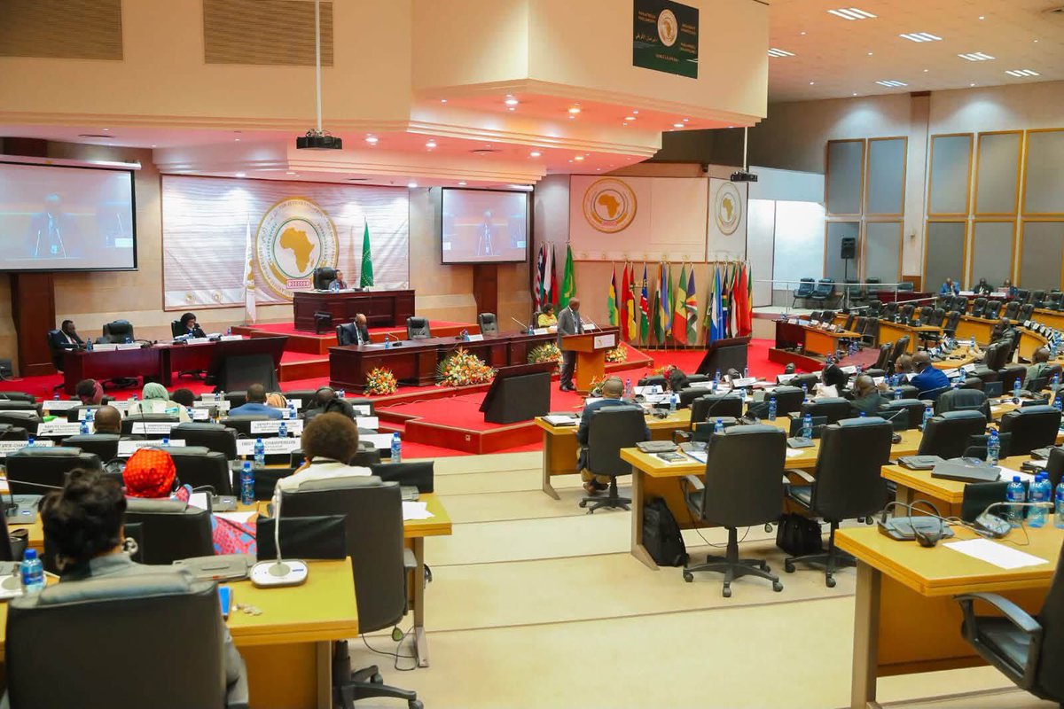 AfrikParliament's tweet photo. AfCFTA is moving from ambition to implementation

The Pan-African Parliament today considered the report of its assessment mission to Ghana on the implementation of the @AfCFTA Guided Trade Initiative (GTI) and advocacy for the ratification of the @_AfricanUnion Protocol on the Free Movement of Persons.

Presented by Hon. Sen. @johnbideri , Deputy Chairperson of the Committee on Trade, Customs and Immigration Matters, the report recognised Ghana's progress in operationalising the AfCFTA, strengthening SME participation in continental trade, and supporting regional economic integration.

The Committee also called for:
- Harmonised trade standards across Africa
- Simplified customs and border procedures
- Stronger support for SMEs, women and youth traders
- Modernisation of One-Stop Border Posts
- Ratification and domestication of the AU Protocol on the Free Movement of Persons
- Enhanced parliamentary oversight to accelerate AfCFTA implementation

The Committee reaffirmed that removing barriers to trade and facilitating the free movement of people are essential to unlocking Africa's industrialisation, economic transformation and the aspirations of Agenda 2063.

#PanAfricanParliament #PAP7thLegislature #AfCFTA #Agenda2063 #Trade #EconomicIntegration #FreeMovement #ParliamentaryDiplomacy #AfricanUnion