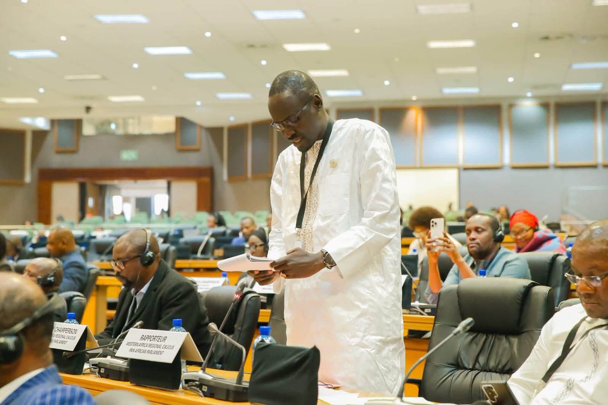 AfrikParliament's tweet photo. AfCFTA is moving from ambition to implementation

The Pan-African Parliament today considered the report of its assessment mission to Ghana on the implementation of the @AfCFTA Guided Trade Initiative (GTI) and advocacy for the ratification of the @_AfricanUnion Protocol on the Free Movement of Persons.

Presented by Hon. Sen. @johnbideri , Deputy Chairperson of the Committee on Trade, Customs and Immigration Matters, the report recognised Ghana's progress in operationalising the AfCFTA, strengthening SME participation in continental trade, and supporting regional economic integration.

The Committee also called for:
- Harmonised trade standards across Africa
- Simplified customs and border procedures
- Stronger support for SMEs, women and youth traders
- Modernisation of One-Stop Border Posts
- Ratification and domestication of the AU Protocol on the Free Movement of Persons
- Enhanced parliamentary oversight to accelerate AfCFTA implementation

The Committee reaffirmed that removing barriers to trade and facilitating the free movement of people are essential to unlocking Africa's industrialisation, economic transformation and the aspirations of Agenda 2063.

#PanAfricanParliament #PAP7thLegislature #AfCFTA #Agenda2063 #Trade #EconomicIntegration #FreeMovement #ParliamentaryDiplomacy #AfricanUnion