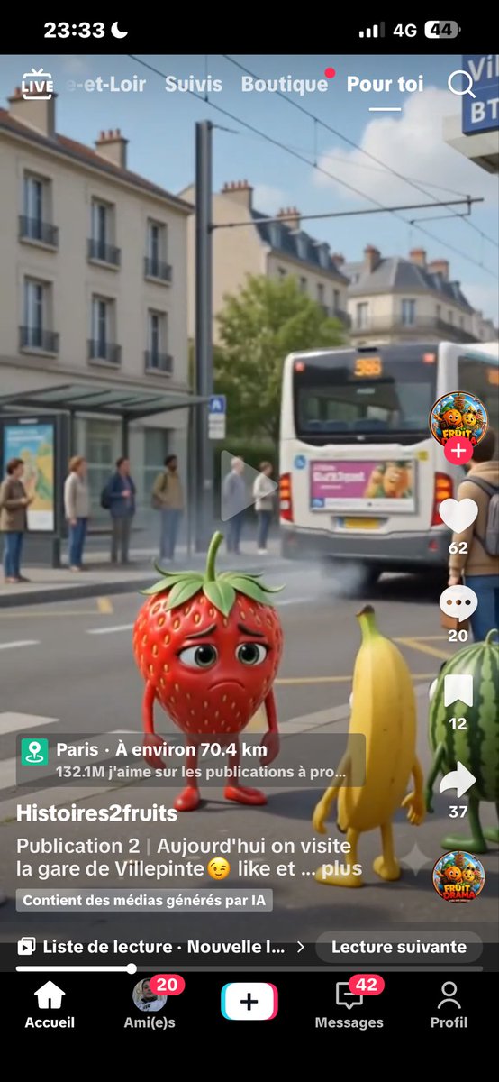 MI84LoveAccount's tweet photo. Eh, j’en peu up des vidéos IA sur TikTok, la caténaire sur la voie de bus c pour aller où ??! https://t.co/korot8csIX