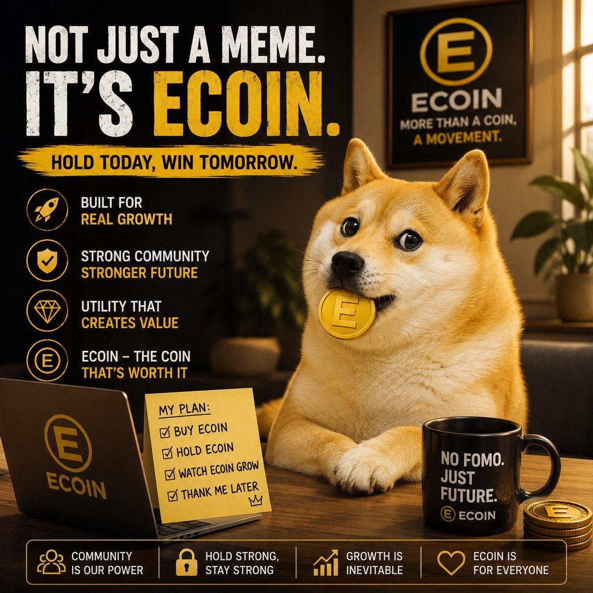 EasyCoinDev's tweet photo. Introducing Easy Coin.

Easy Coin is a community-focused meme coin built on the belief that transparency, consistency, and long-term growth matter. While the meme coin space often moves fast, our goal is to build something people can follow, contribute to, and grow with over time.

This is the beginning of our journey. We’ll be sharing our roadmap, development updates, community milestones, and future plans every step of the way.

If you believe strong communities create lasting value, we’d love to have you with us from day one.

Follow our progress, join the conversation, and help shape the future of Easy Coin.

#EasyCoin #Crypto #Memecoin #Web3 #Solana #CryptoCommunity