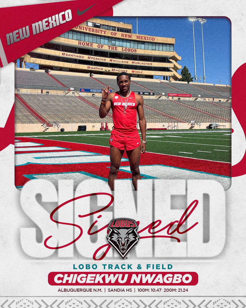 UNMLoboXCTF's tweet photo. Bringing in a local talent for the men's sprints squad!

Welcome Chigekwu to the Lobo Family 👏 https://t.co/BYMfWfvIx5