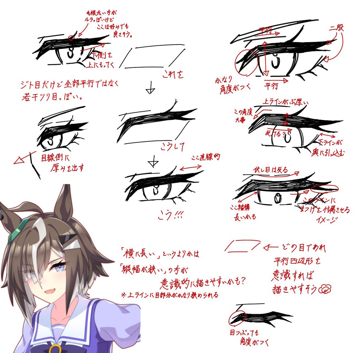Bloom_Lotus__'s tweet photo. ルラの顔が全然上手く描けないのでおめめを研究しました https://t.co/ELasnIcrSb