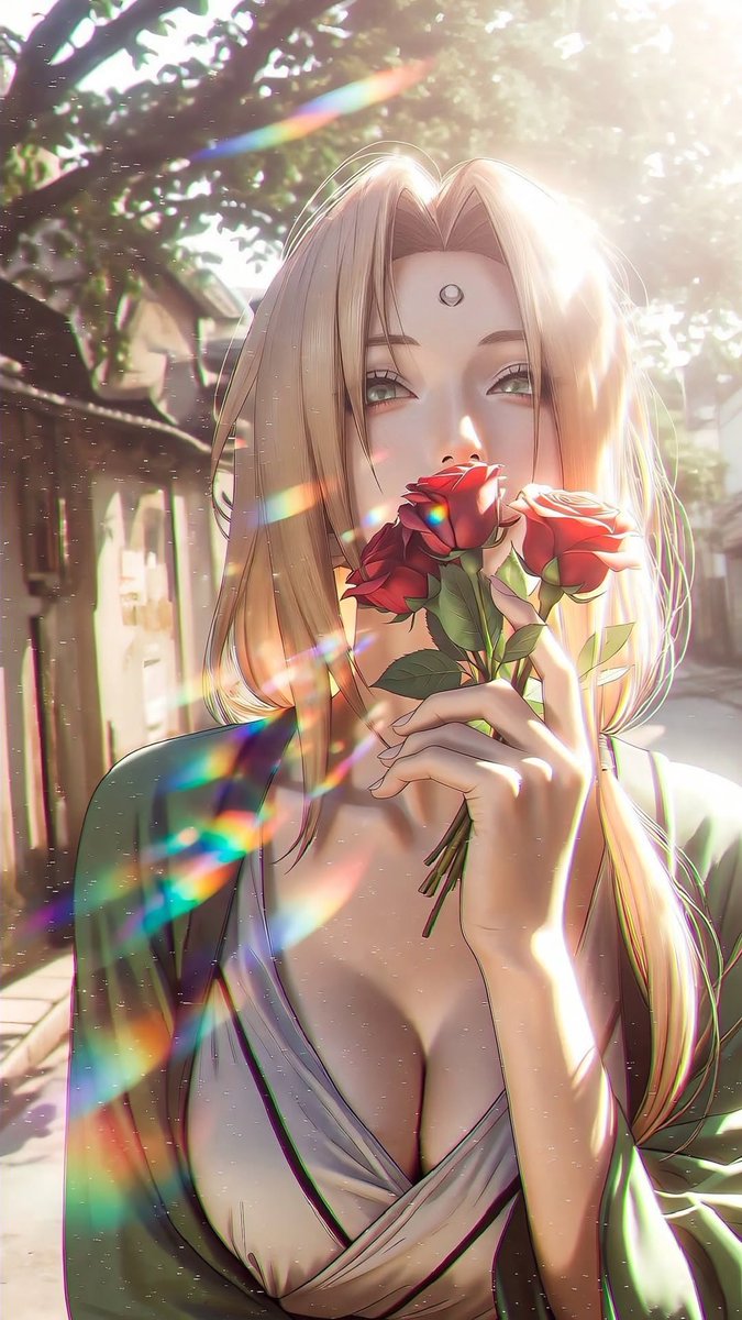 alexisgram2108's tweet photo. Sunlight, roses, and a quiet smile. https://t.co/v7Tq0CnPmt
