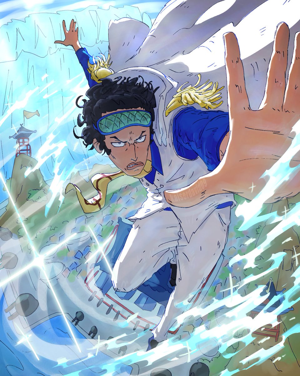 kaiserdavid09's tweet photo. Kuzan / Aokiji from One Piece in Marineford War https://t.co/xj8uheG5st