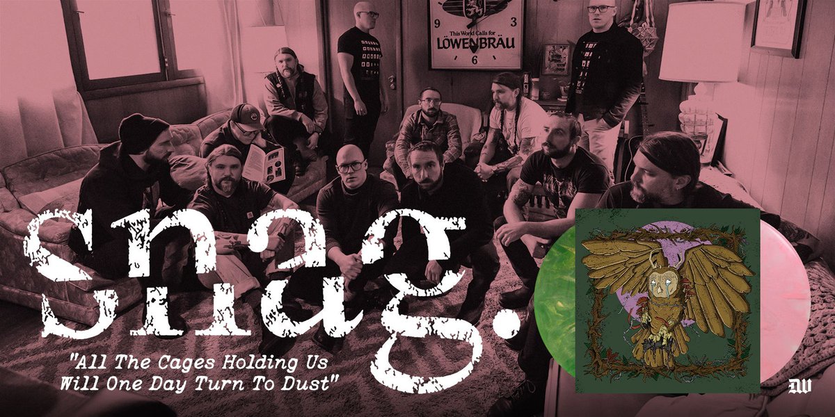 deathwishinc's tweet photo. Snag. "All The Cages Holding Us Will One Day Turn To Dust"
Music &amp; Merch: https://t.co/pYpDtYgwin

Snag's 'All The Cages Holding Us Will One Day Turn To Dust' is out now. Eleven songs of uncompromising, emotionally charged hc from one of the genre's most distinctive bands. https://t.co/jELgCoDc9A
