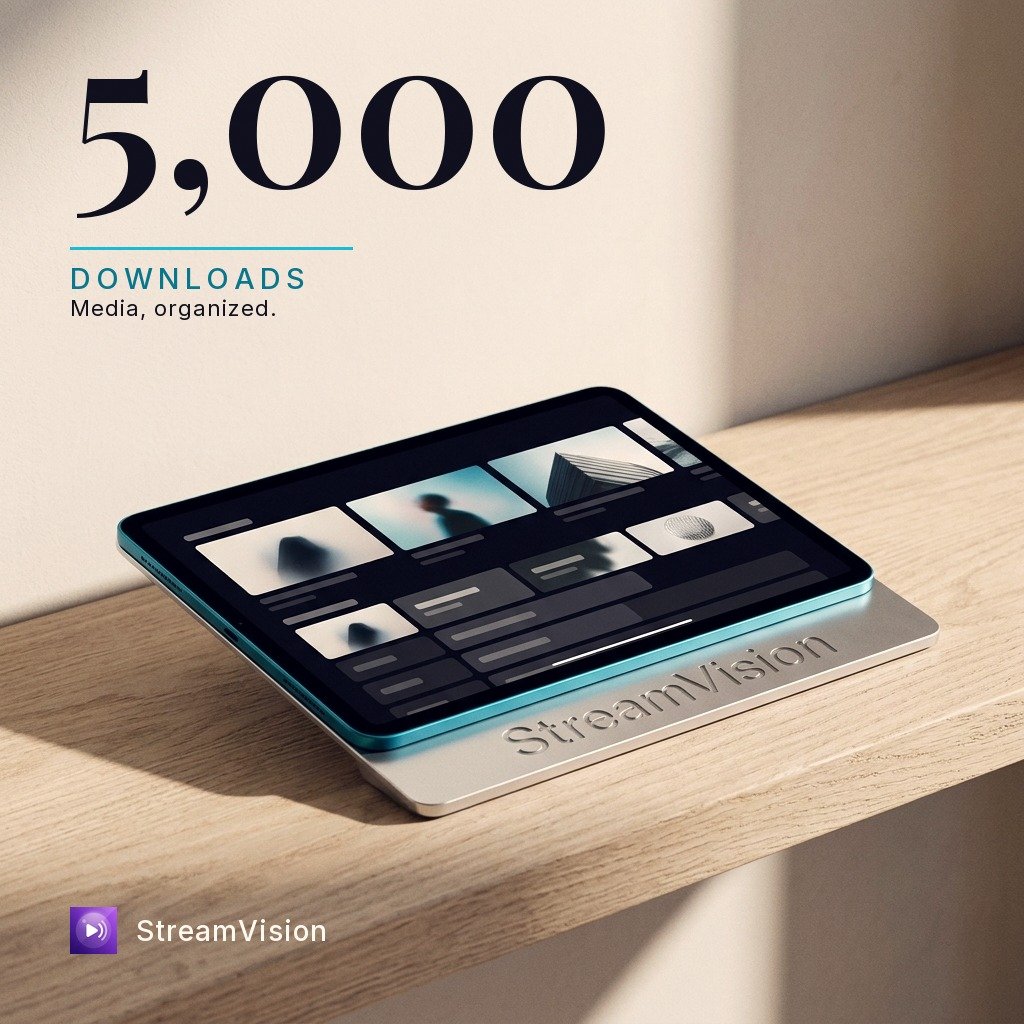 DIHCapital's tweet photo. StreamVision has reached 5,000 downloads. We remain focused on providing a native, unified interface for your media consumption. Effortless control, organized for the power user.
#StreamVision #IPTV #SwiftUI #iOSDevelopment #MediaManagement https://t.co/t6Jja7NM9h