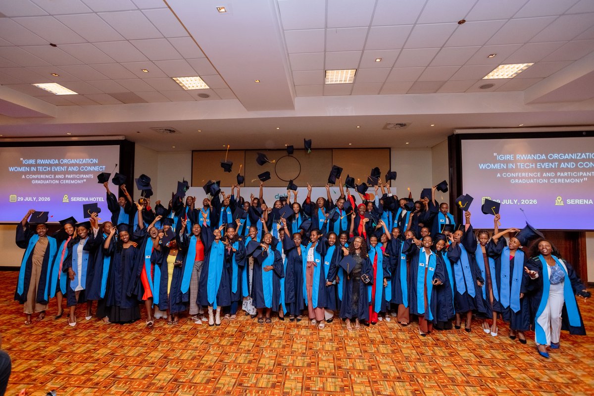 igirerwanda's tweet photo. A very amazing milestone, of 64 graduated young and ambitious women ready to shape the future of tech.

 We celebrated cohort 16, alongside  conversations, at our event named Women In Tech Event and Connect engaging industry leaders to boost our impact.

#DSEProgram #ShecanCODE https://t.co/DT6BqaavFx