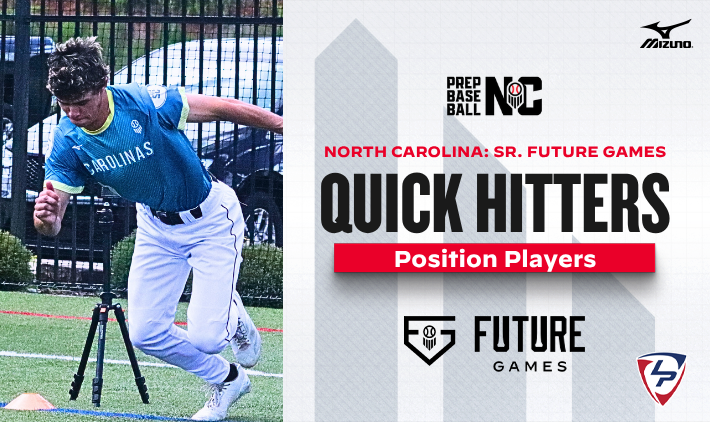 PrepBaseballNC's tweet photo. North Carolina's uncommitted seniors made a statement at the #PBSFG26 💥

⚾ Giovanni Buccino launched 2 HR in game play
💪 Tyce Thompson recorded a 108.3 MPH EV
🚀 Jackson Brooks reached 102.2 MPH EV
🏃 Brooks Hemphill & Antonio Parrino flashed premium athleticism

Read the full NC Position Player Quick Hitters ⤵️

🔗 https://t.co/74nyENeXZl

#TeamNC #BeSeen #PBSFG26 @prepbaseball @WFTitanBaseball @THESouthFalcons @LaneyBucsBSB @RobersonRams @WFHSCougarBaseB