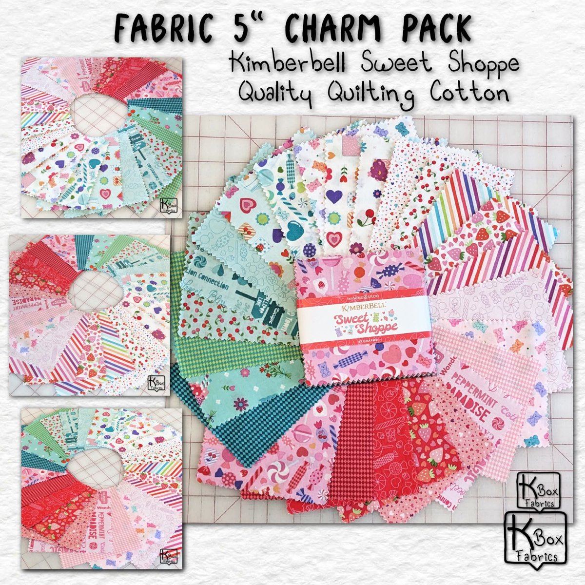 KBoxFabrics's tweet photo. 5" Charm Pack Kimberbell Sweet Shoppe 🍬 Fun Candy & Fruit Designs ✂️🧵 Quality Quilting Cotton
Visit KBoxFabrics
https://t.co/9ecSsXmwix
#kboxfabrics #charmpack #fabric #quiltingfabric #sewingfabric https://t.co/sZWEOyEhPi