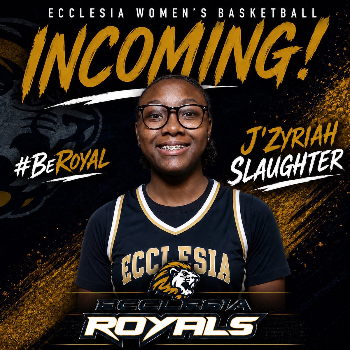 ECLadyRoyalsWBB's tweet photo. 🦁 PROCESS COMPLETE. 
Let’s welcome J’Zyriah Slaughter by way of Baton Rouge, Louisiana! 🔥
An all-around threat with elite scoring and ball-handling skills, Slaughter averaged 22 PPG, 5 REB, and 3 APG. She’s ready to make an immediate impact on our program!
#BeRoyal 🦁 https://t.co/BPn0Z7IxHb