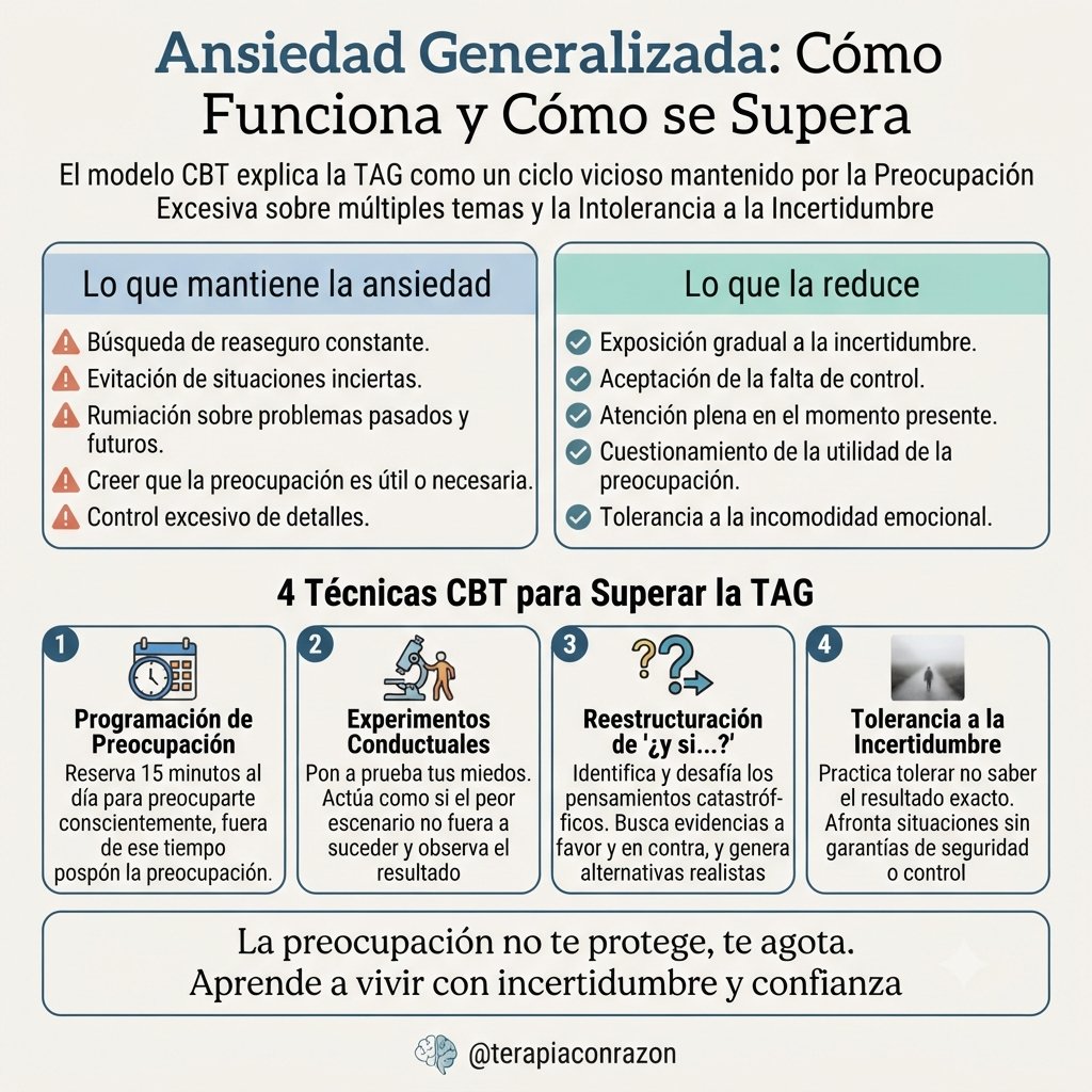 terapiaconrazon's tweet photo. No toda ansiedad es un trastorno. 

Sufrir de trastorno de ansiedad generalizada es muy distinto a pasar por momentos de ansiedad o tener crisis de pánico. https://t.co/DIeLXleMMU