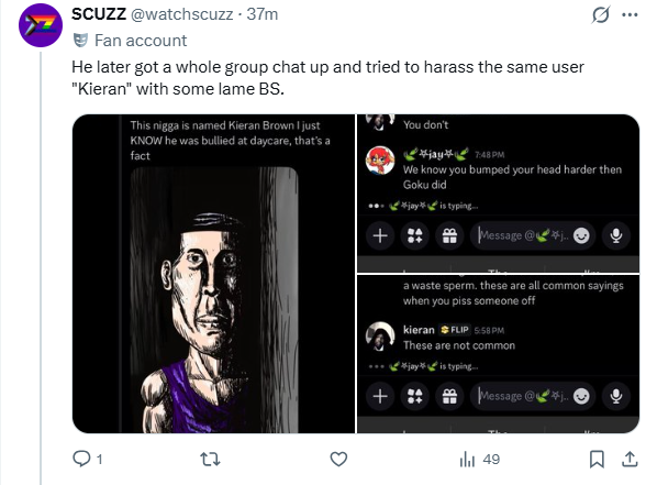 FUSEREWINDHD's tweet photo. Also CERTAIN luminex members did pressure me into "Harassing" kieran in a voicechat (which is weird because he was harasssing me) https://t.co/laioLsjigG