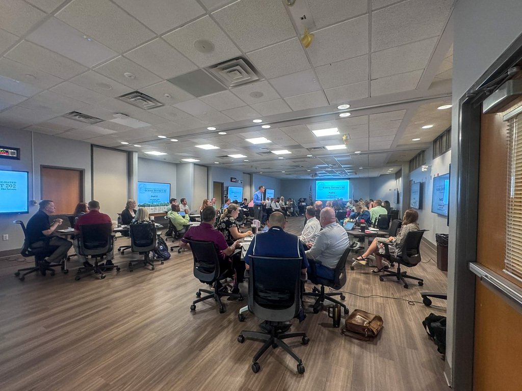 TPatriotpride's tweet photo. Our principals and administration met today in the first meeting of the 2026-2027 school year! Next week we welcome new teachers and staff before school beings on August 13. https://t.co/ysUaXJiFNr