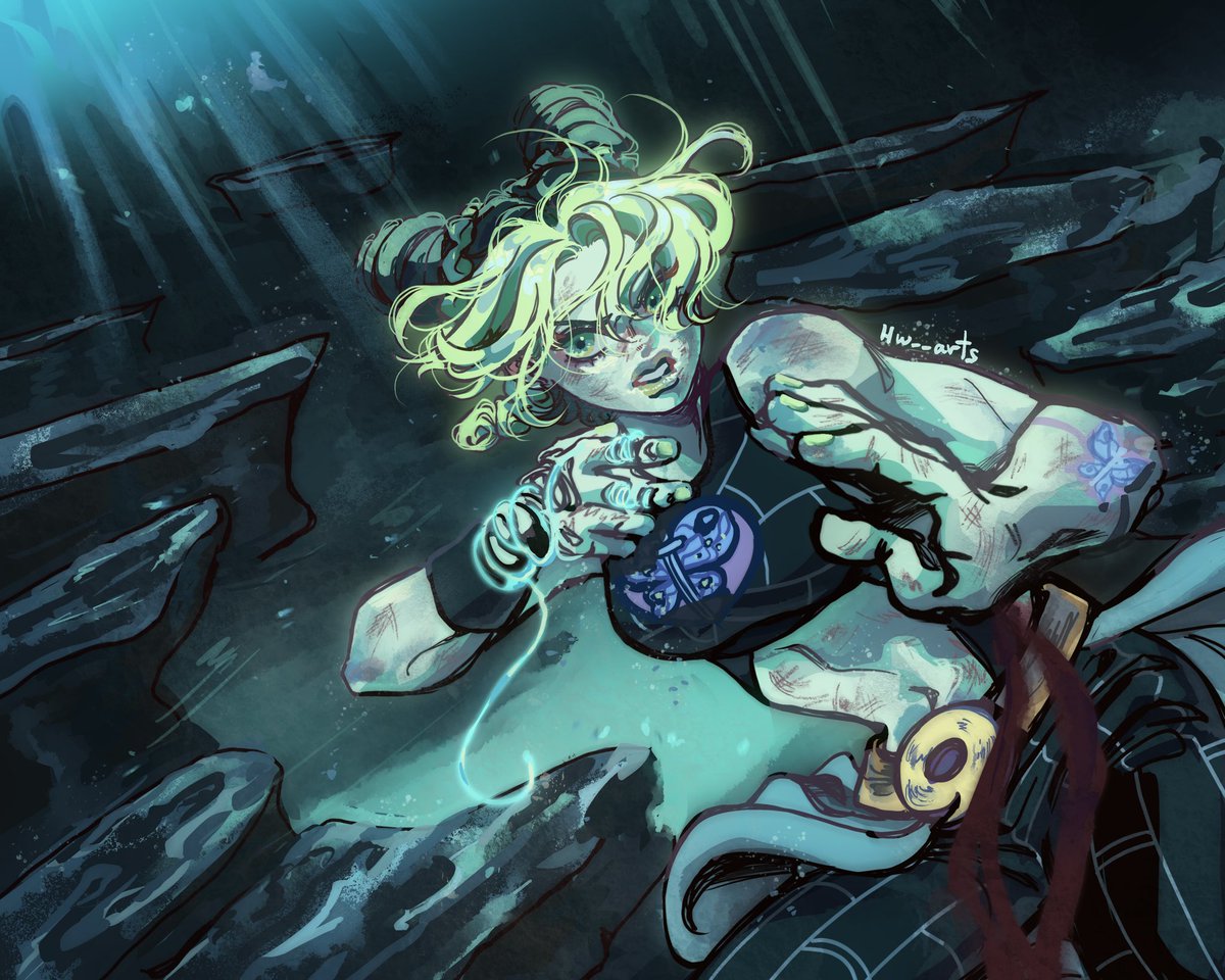 hw__arts's tweet photo. Stone ocean 🦋🐬

#Jjba https://t.co/NQGNST7u1J