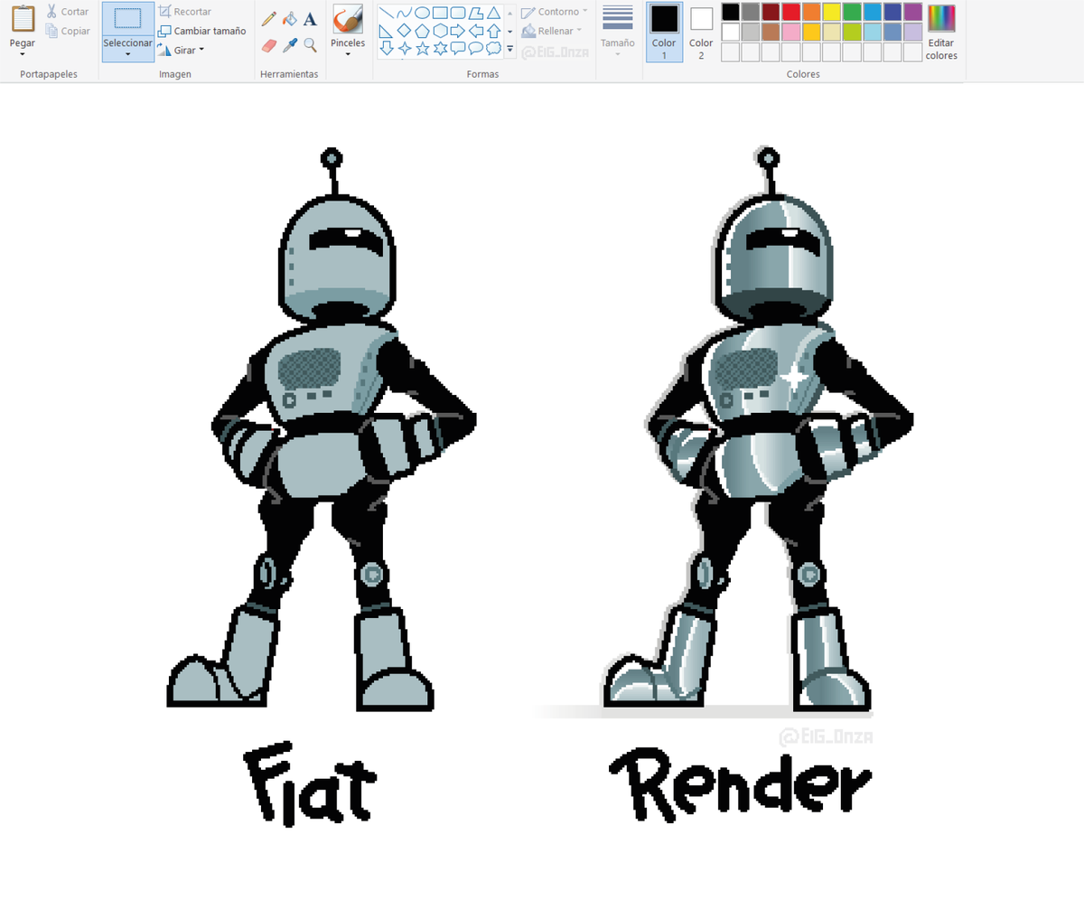 ElG_0nza's tweet photo. Flat vs Render✨
#digitalart #mspaintㅤㅤㅤㅤ https://t.co/NhkJr3TeyE