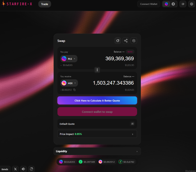 StarfireDV's tweet photo. Our public repo is now live!
Run your own aggregator on your PC!

✅ Only Requires an RPC
✅ No Dependencies/External APIs
✅ Censorship Resistant/Privacy-Focused

✅ Better Swap Rates
✅ Fully Customizable
✅ Avoid Fee-Heavy Alternatives

Link here 🔗
https://t.co/IesfWKEwTB https://t.co/PJCeeI4jV5