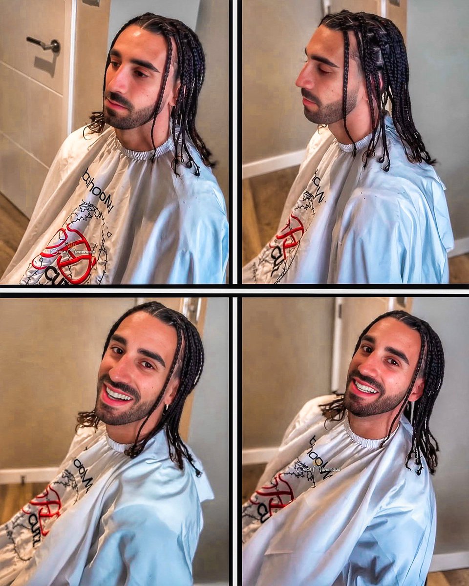 FansTribeHQ's tweet photo. ✂️🇪🇸Marc Cucurella is keeping the changes coming with NO curls and a fresh new permanent tattoo in tribute to Spain boss Luis de la Fuente💈✨
#MarcCucurella #TeamSpain #LaRoja #LuisDeLaFuente https://t.co/7CqxUkuZ7k