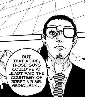 syy_code's tweet photo. Nagumo and Oki's relationship really intrigues me. He adds the honorific when talking to Oki as opposed to Saka and Shishiba. He's also really sad when Oki dies. I wish we could see more of their dynamic to know why they even tolerate each other. #sakamotodays https://t.co/b002m3JzAT