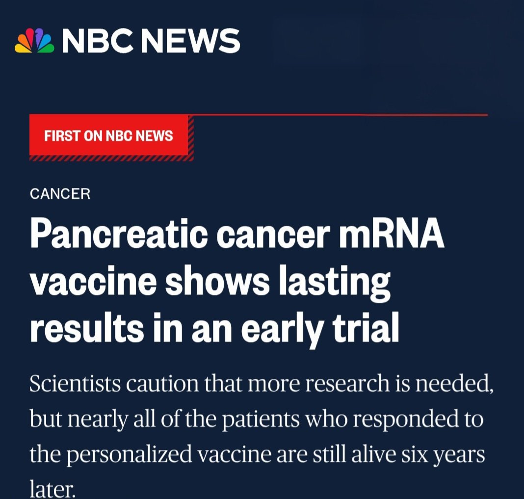 IanCopeland5's tweet photo. MRNA vaccines may very well be one of the most impactful inventions in human history.

From vaccines to cancer treatments, they continue to save countless lives globally!!! https://t.co/783gZXcMTA