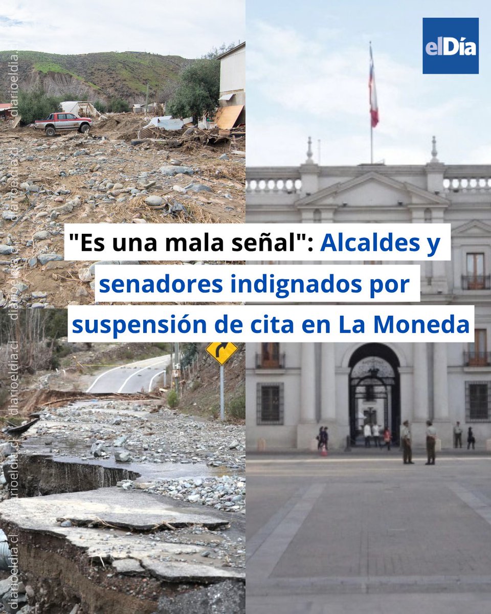 eldia_cl's tweet photo. 🔴 La reunión con el ministro de Hacienda, Jorge Quiroz, fue cancelada cuando algunas autoridades ya habían viajado a Santiago, lo que provocó fuertes cuestionamientos en medio del proceso de reconstrucción regional.  #ElDíaInforma 👉 https://t.co/J9S3VMuuvl https://t.co/o1P6Z8ySqA