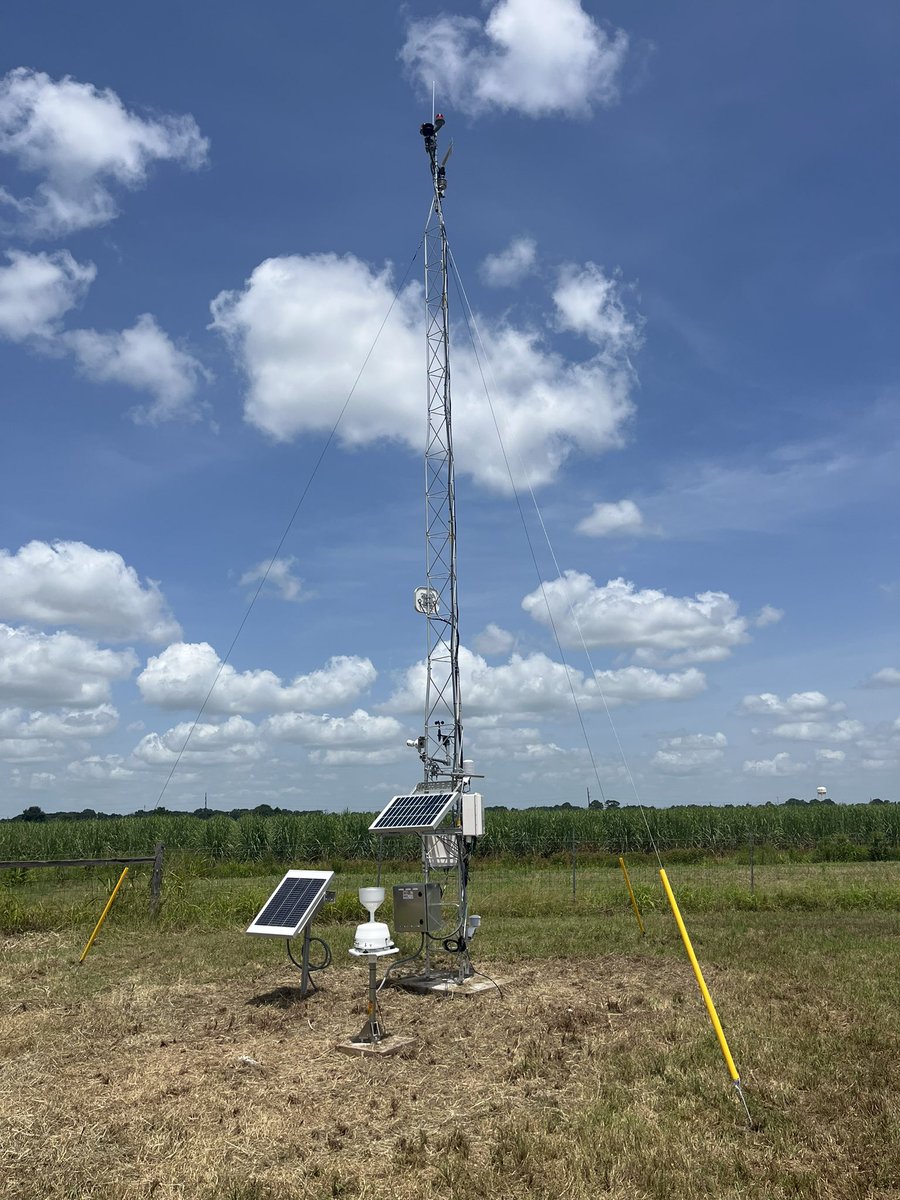 Hall_wx's tweet photo. Site #37 is online and operational located in Jeanerette, LA. Data should be streaming over the next few days. @NWSLakeCharles @NWSNewOrleans https://t.co/E6HmYGbWLu