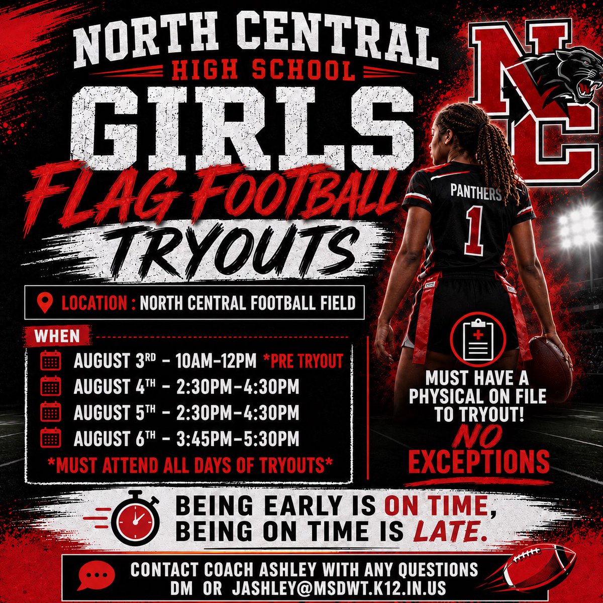 panthersnc_ff's tweet photo. 🚨🚨🚨🚨 It’s almost that time!!!! Come be part of something special! The Standards have been laid out… Now it’s time to take it to the next level! Season opener…Aug 13th!!! #GrindTime #WeDontRebuildWeReload 🚨🚨🚨🚨 @panthersnc @NCHS_panthers https://t.co/ipBTOCdUJF