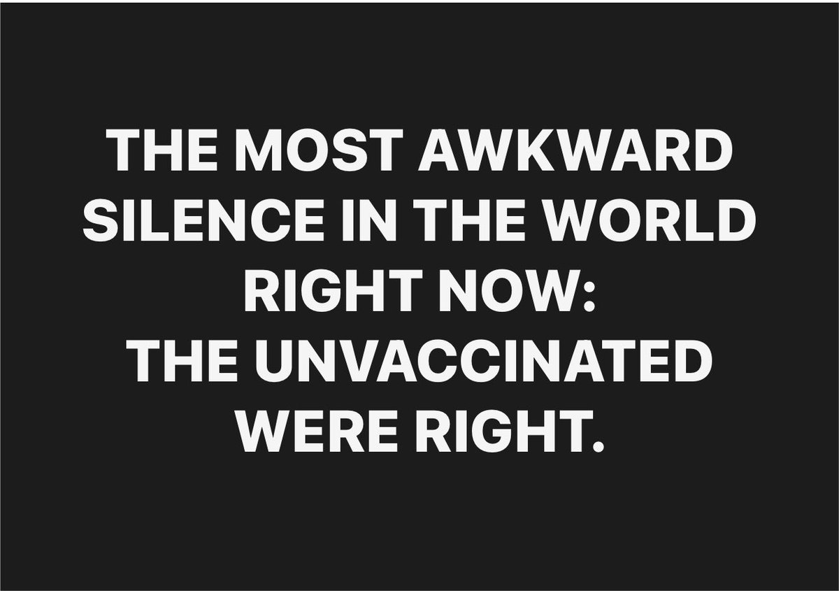 Sassafrass_84's tweet photo. We were always right when it came to the MRNA vaccines. I hate being right in an I told you so world but here we are. 

Next time question the $cience. https://t.co/xFmtHqmpH4