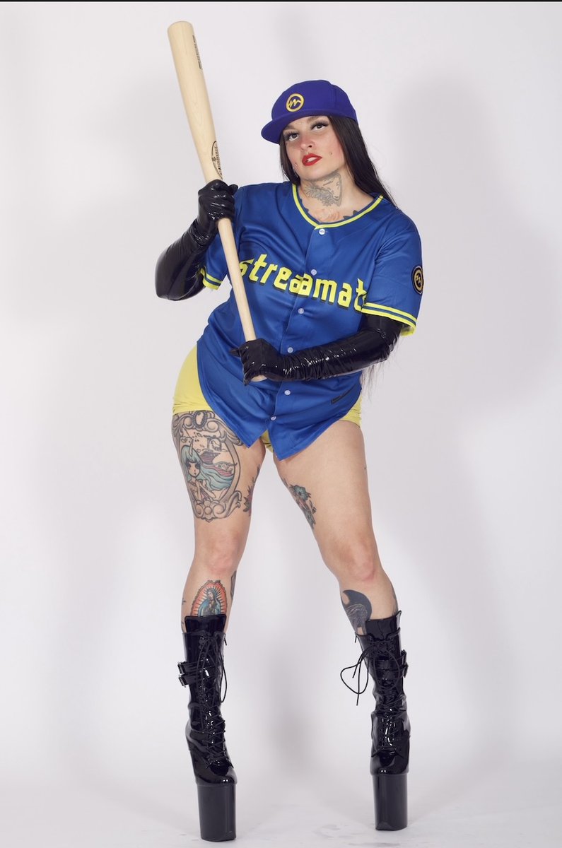 StreamateModels's tweet photo. A home run is in your future. Model: @MistressDolly1 #Streamate #StreamateModel #tattoos #FetishModel #CamModel https://t.co/99QW5EbkyT https://t.co/pSBV09s8Fb