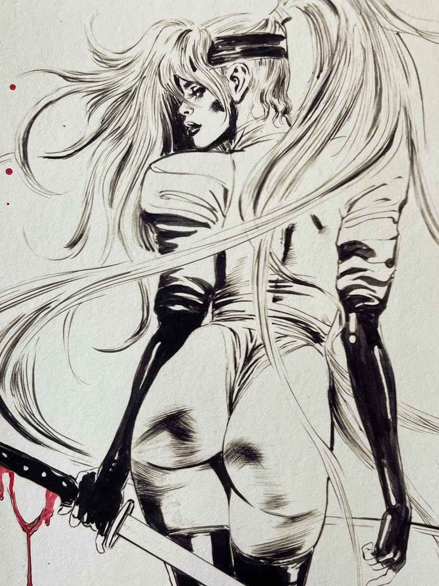 MARK_BEACHUM's tweet photo. Check out Samuree Ninja Babe Color Comic Pinup Art Enhanced Giclee MARK BEACHUM
https://t.co/FaGYOp40aQ
#samuree #sexyart #inkart #comicartist #conicsgate #inker #comicart #nsfwart https://t.co/z5Pda6BxQ1