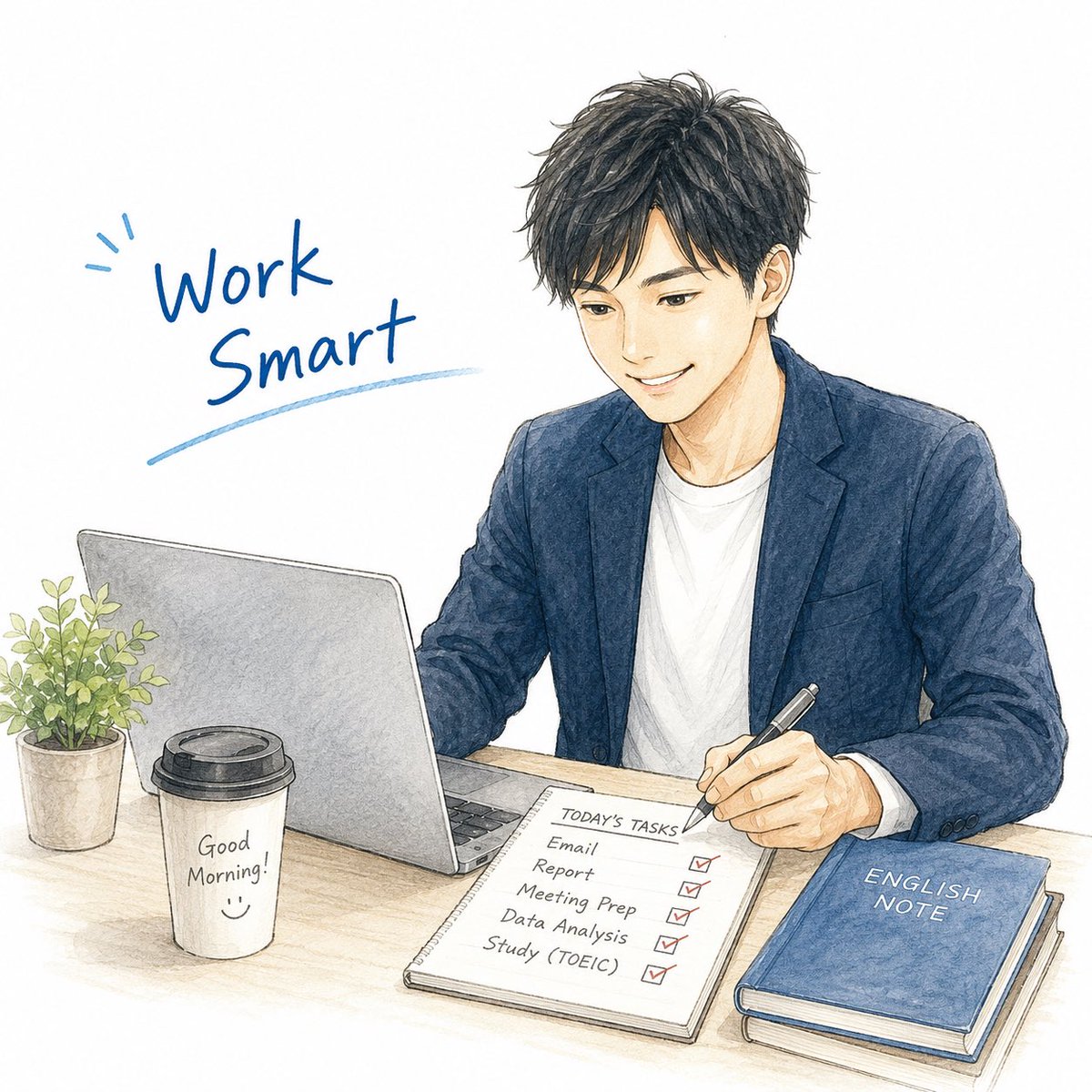 omiso_smec's tweet photo. Good morning!!

Heart 8 Body 9

Today is my last workday because I’ll take the day off tomorrow.

To raise both points by one, I’ll work efficiently and complete as many tasks as possible.

#TOEIC #English #ChatGPT https://t.co/BraC8rnZdk
