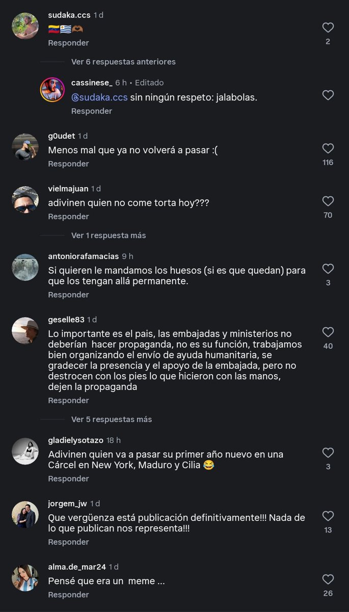 _cassinese's tweet photo. Ayer, por el natalicio del m*ldito de Chávez, la embajada Chavista en Uruguay hizo un carrusel de Chávez 🤮

¿Lo mejor? 

Tuvo casi CINCO VECES más comentarios que like. Y ninguno es bueno 😬🤣

Veamos los mejores... https://t.co/TmGaavy73C