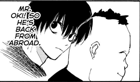 syy_code's tweet photo. Nagumo and Oki's relationship really intrigues me. He adds the honorific when talking to Oki as opposed to Saka and Shishiba. He's also really sad when Oki dies. I wish we could see more of their dynamic to know why they even tolerate each other. #sakamotodays https://t.co/b002m3JzAT