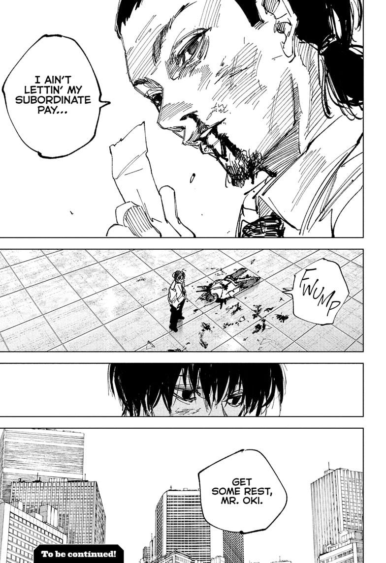 syy_code's tweet photo. Nagumo and Oki's relationship really intrigues me. He adds the honorific when talking to Oki as opposed to Saka and Shishiba. He's also really sad when Oki dies. I wish we could see more of their dynamic to know why they even tolerate each other. #sakamotodays https://t.co/b002m3JzAT
