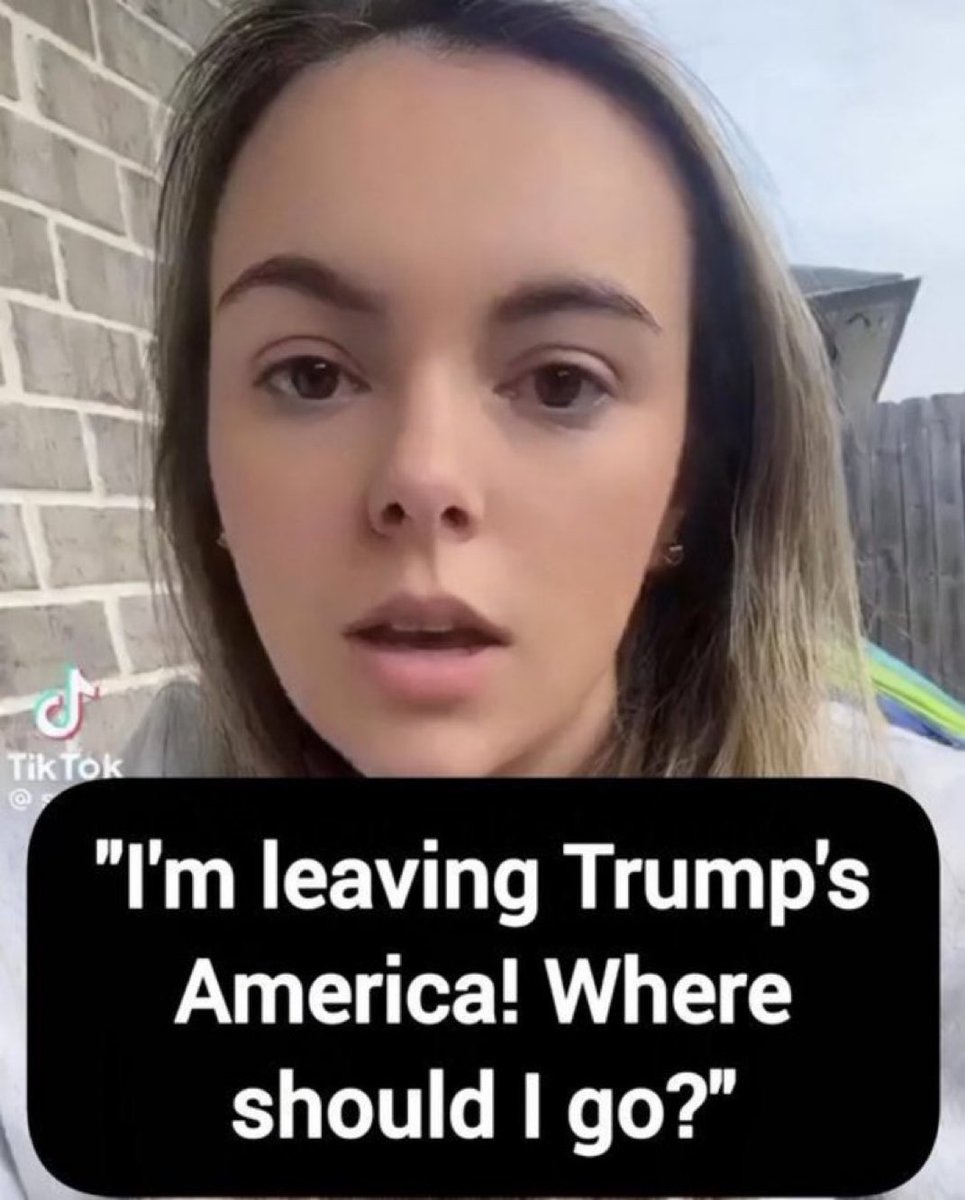 0wendypatton's tweet photo. Liberal women warn they will LEAVE America due to President Trump.

Which country should they move to ?? https://t.co/6wnSSkYoCK
