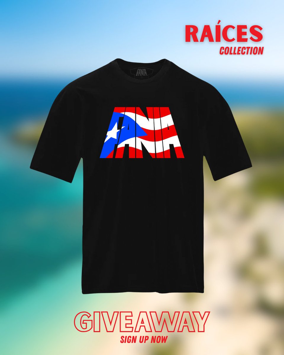 Faniamusic's tweet photo. Rep your roots 🇵🇷

Giveaway closes soon! Enter now for your chance to win a Fania Raíces T-shirt. 🔥
¡No te quedes fuera!

👉 https://t.co/CQ6CboGZIF

#Fania #Giveaway #FaniaRecords https://t.co/n41MuToQsE