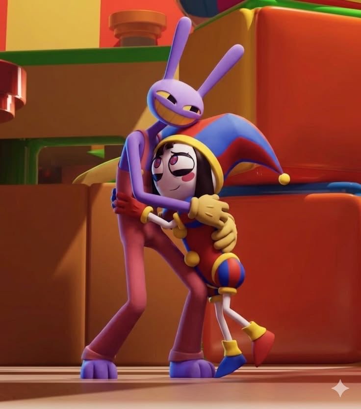 CelestiaMonroee's tweet photo. A hug that says more than words ever could. 💜🎭✨

#TheAmazingDigitalCircus #Pomni #Jax #DigitalCircus #FanArt #3DArt #Animation #Cartoon #CuteMoments #GamingArt #CharacterArt #DigitalArt #Fandom #ArtLovers https://t.co/h4pKJoVprO