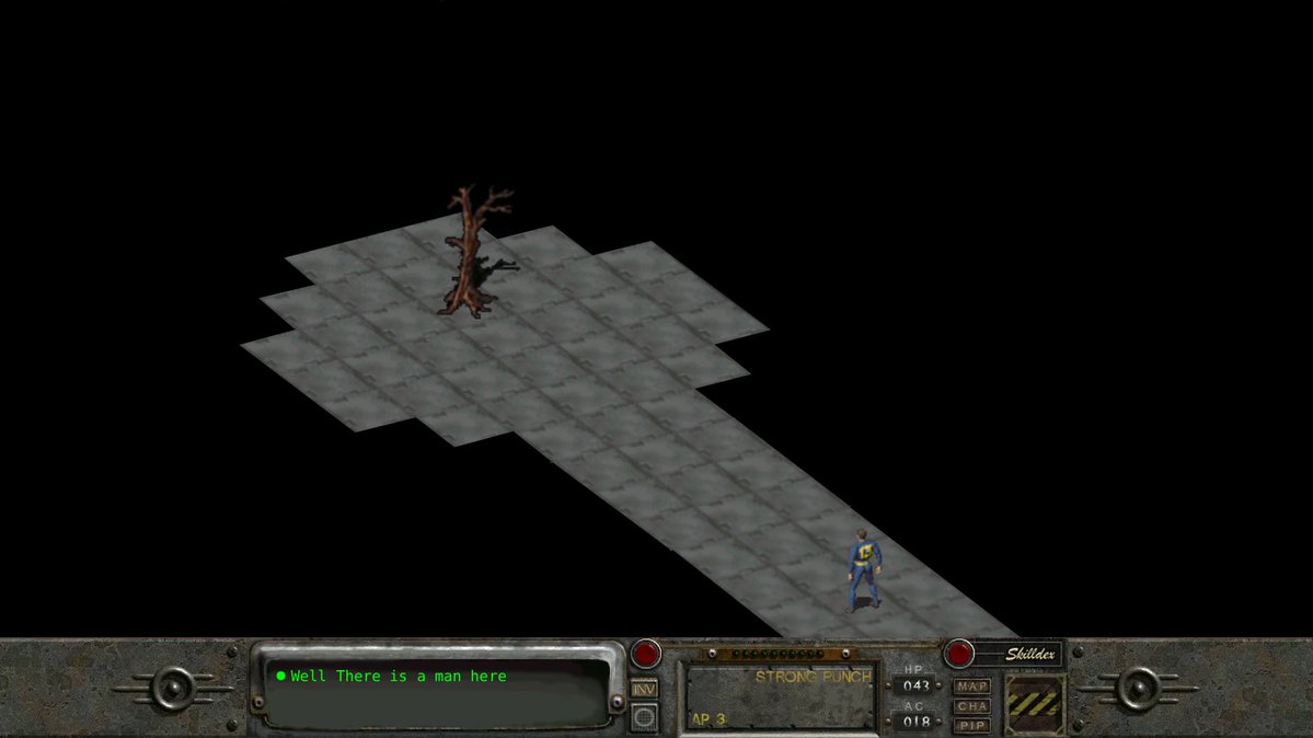 CChandelure2's tweet photo. I get that Fallout 2 is infamous for it's wacky random encounters but this is ridiculous. https://t.co/w11rU21ct8