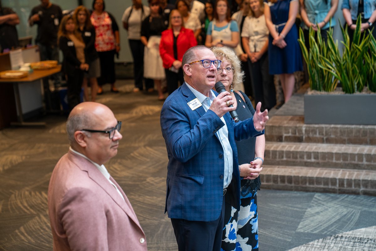 lionsclubs's tweet photo. Lions International staff welcomed 2026-2027 Lions International President Mark Lyon for his first official visit to headquarters in Oak Brook this week. 

We are looking forward to another year of Lions service and growth! 🦁🌱 #WeServe https://t.co/SA9mrnzVF8