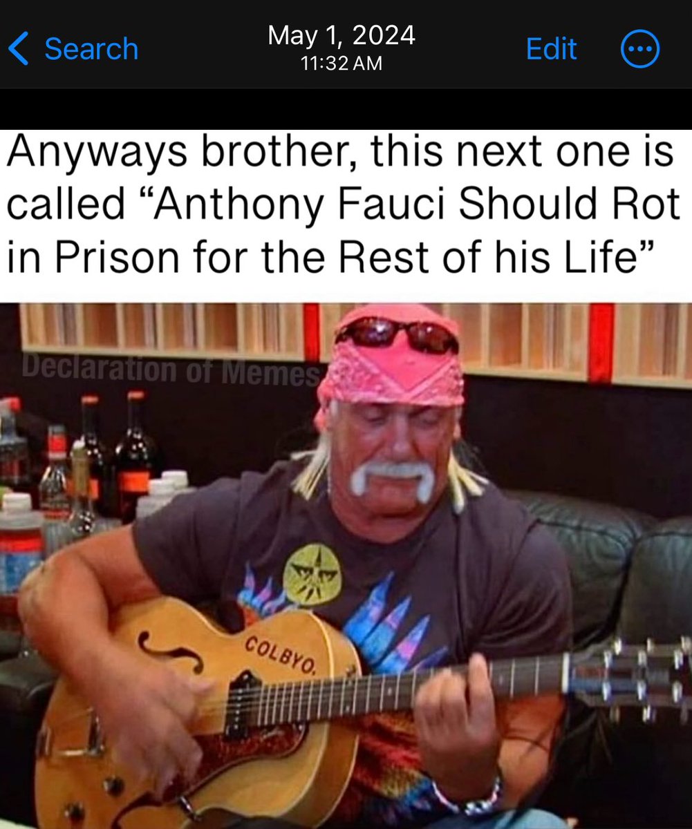 LibertyCappy's tweet photo. I made this meme in 2024

Anthony Fauci getting life in prison is the moderate position https://t.co/k7LLTQGhR2